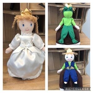 Frog Prince Princess Reversible Puppet 3-in-1 Topsy Turvy Fairy Tale Imagination